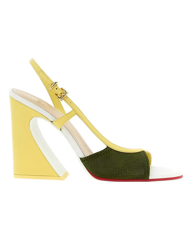 Fendi Arco asymmetric-design sandals - Gelb Gelb