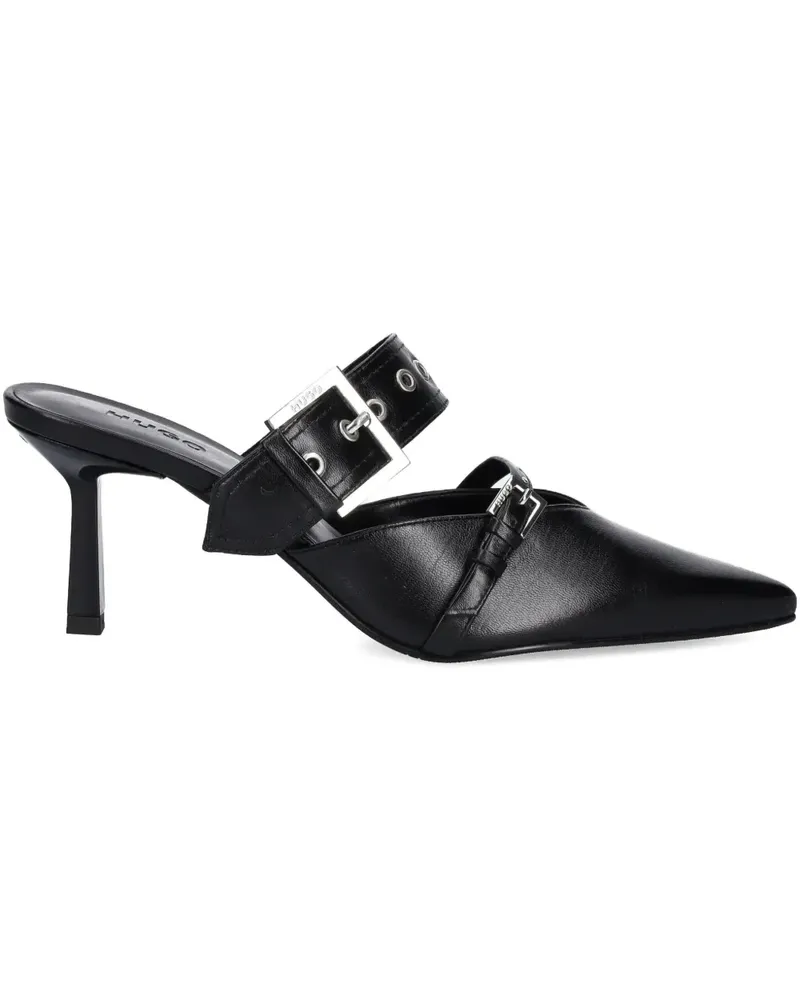 HUGO BOSS Mules mit Schnalle 70mm - Schwarz Schwarz