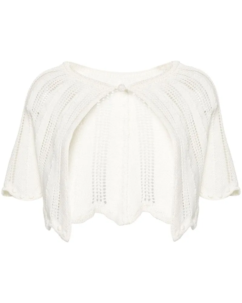 forte_forte Minirock aus geripptem Strick - Nude Nude