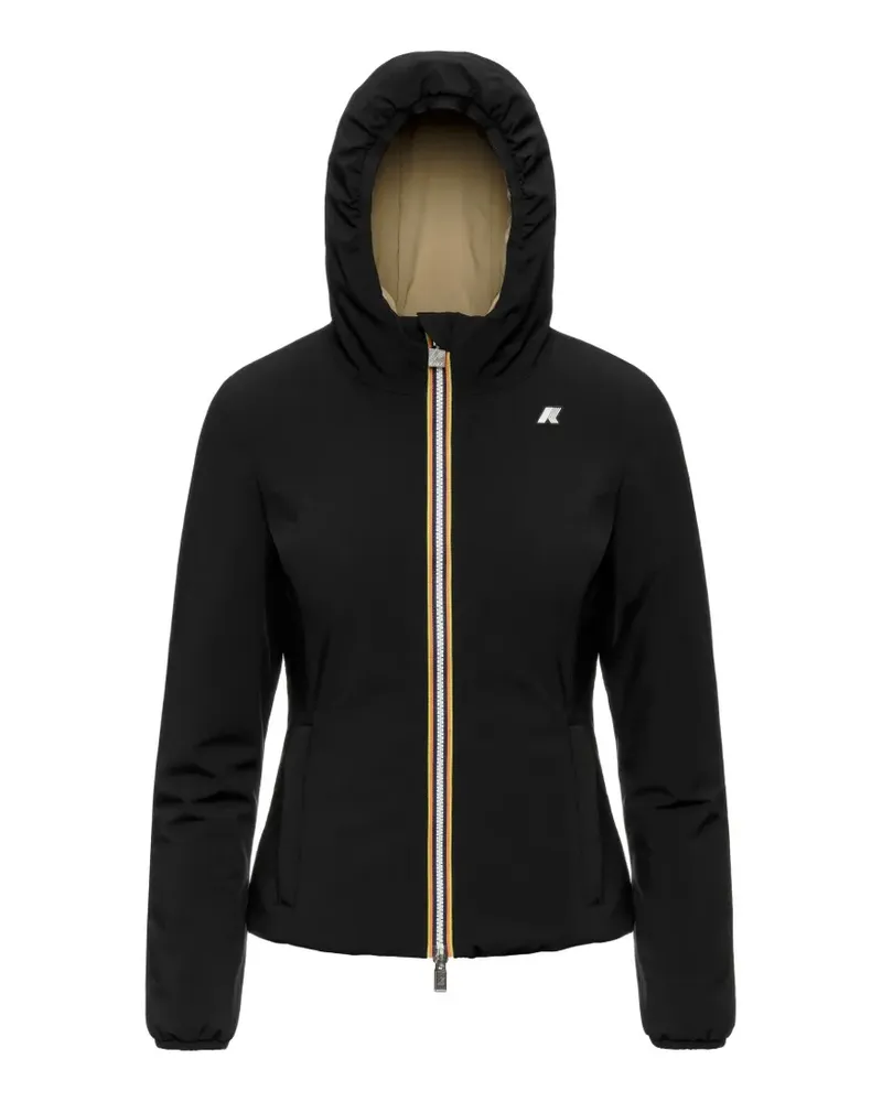 K-Way Wendbare Lily Jacke - Schwarz Schwarz