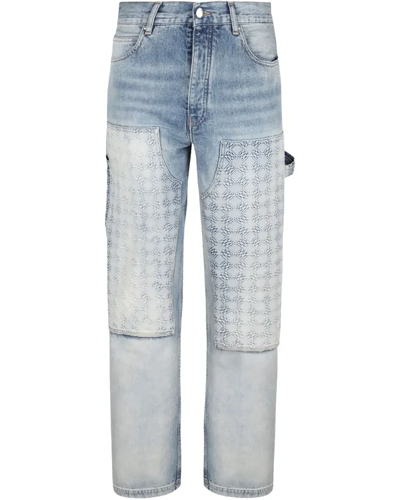 Amiri Jeans mit Monogramm-Prägung - Blau Blau