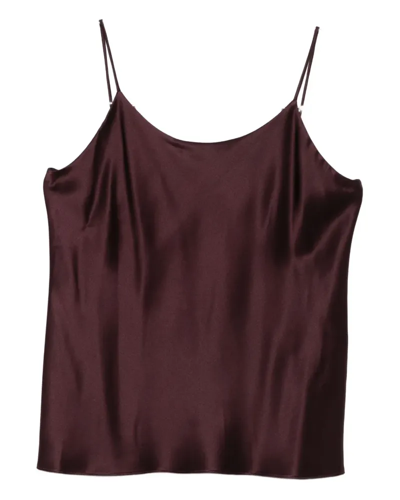 Max Mara spaghetti-strap silk top - Rot Rot