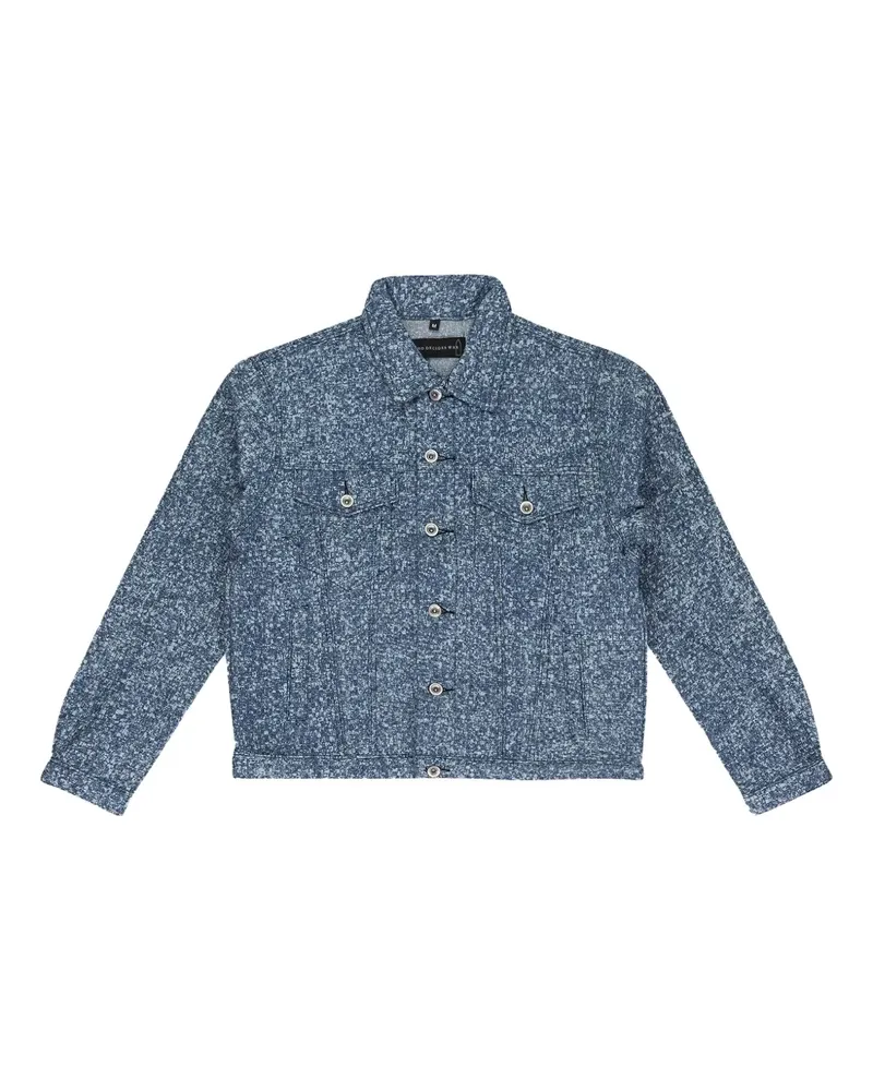 WHO DECIDES WAR woven trucker jacket - Blau Blau