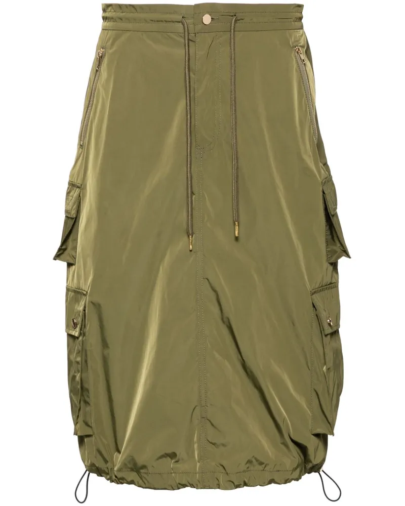 Cynthia Rowley Midirock mit aufgesetzten Taschen - Grün Grün