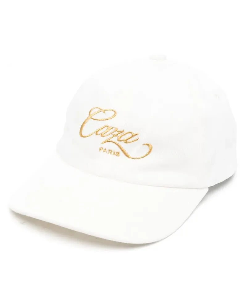 Casablanca Paris Baseballkappe mit Logo-Stickerei - Weiß Weiß