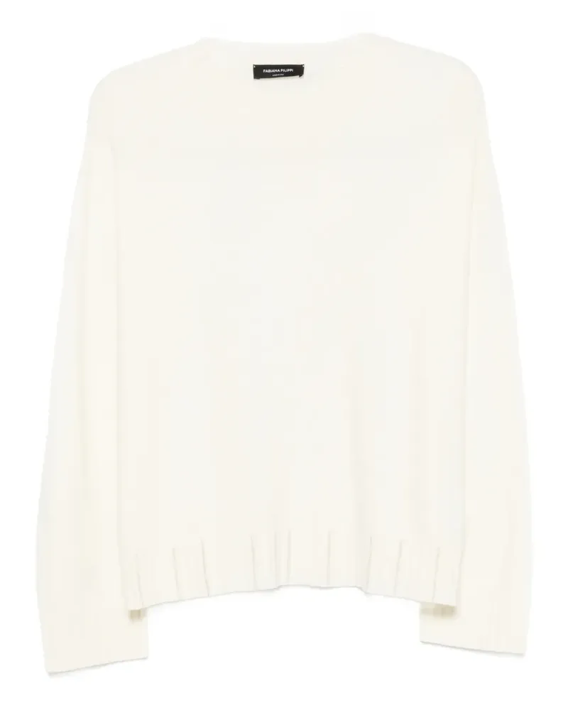 Fabiana Filippi Pullover mit geripptem Saum - Nude Nude