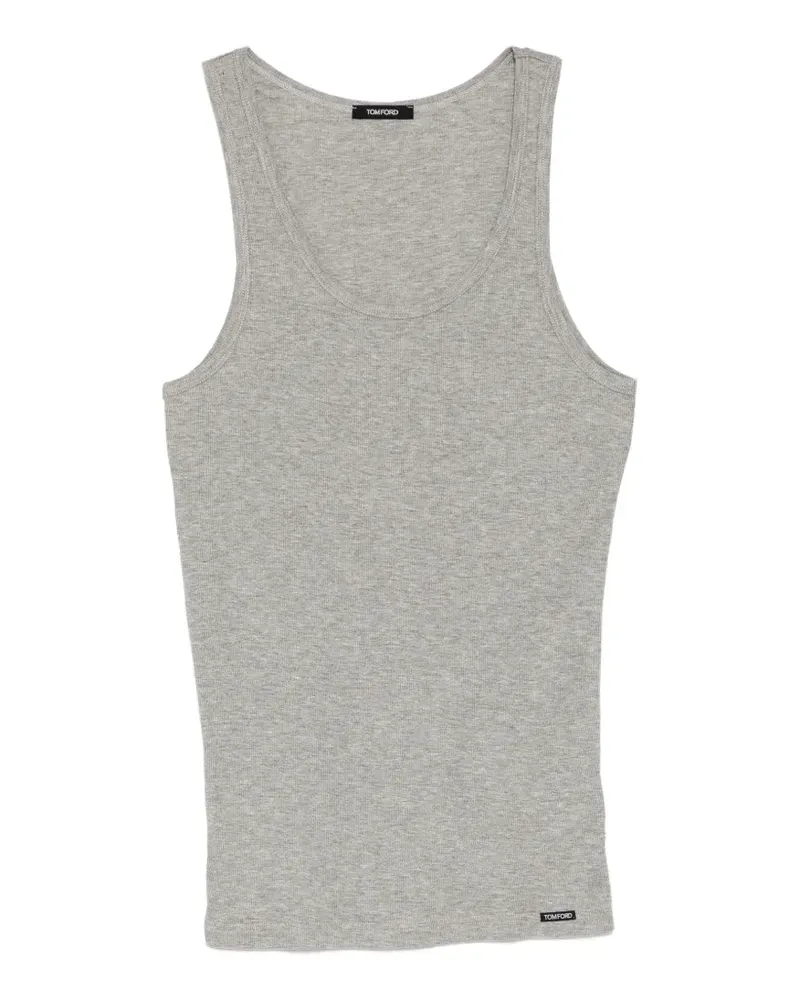 Tom Ford ribbed-knit vest - Grau Grau