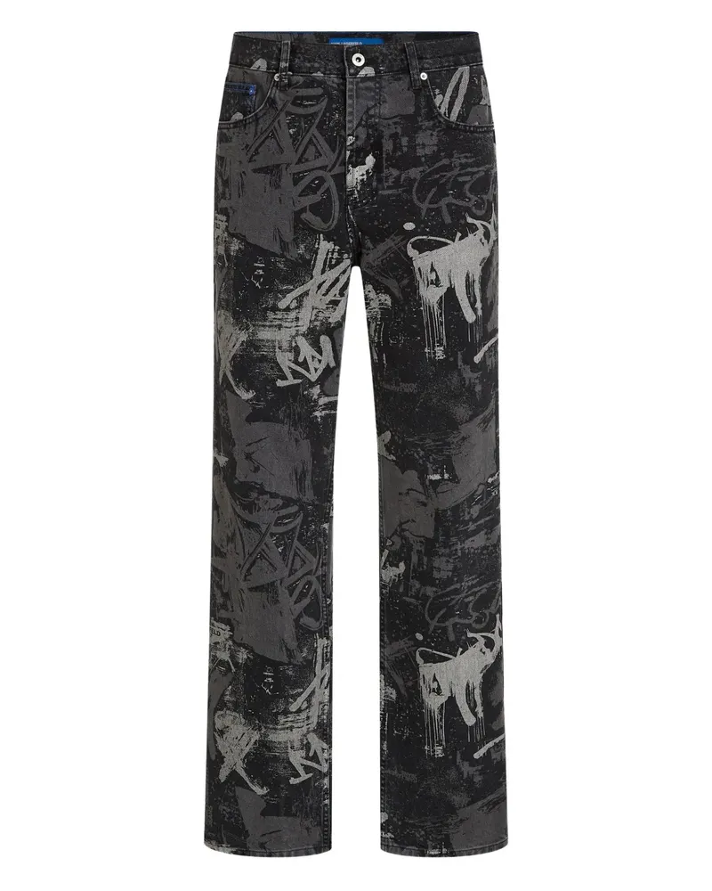 Karl Lagerfeld Five-Pocket-Jeans - Schwarz Schwarz