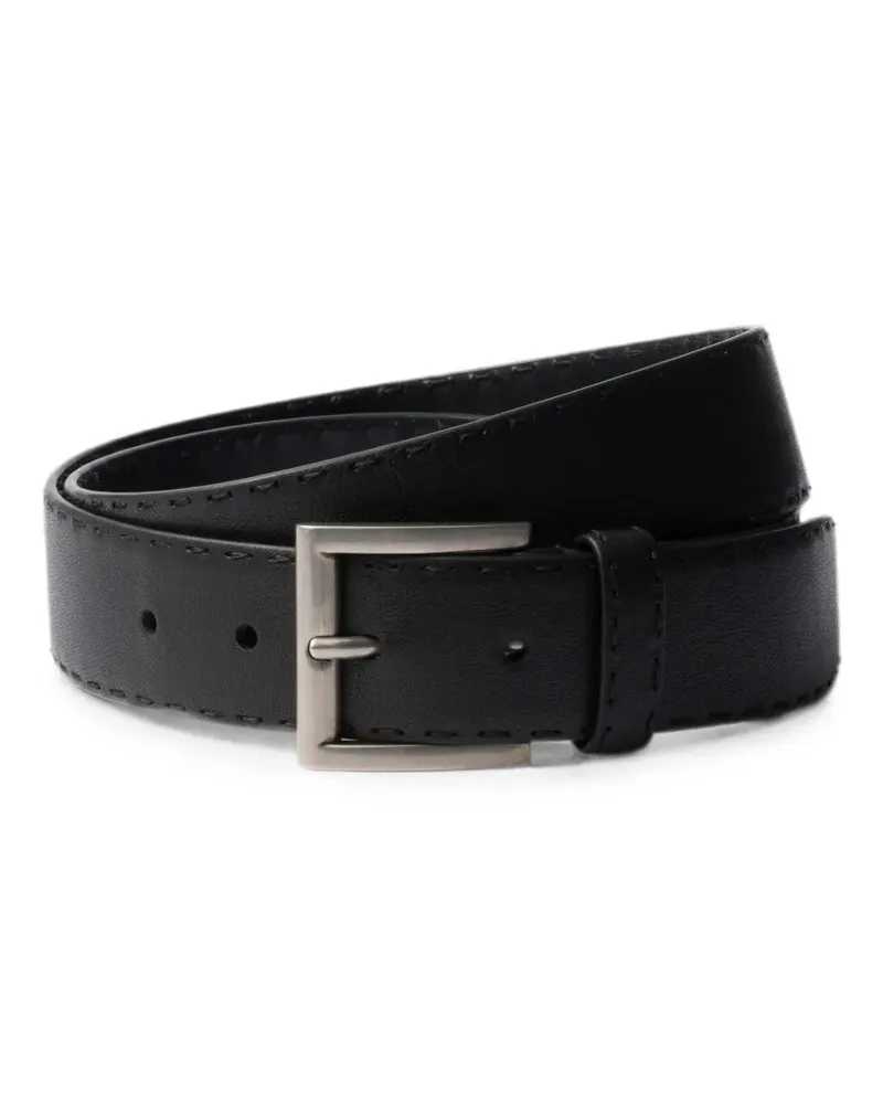Prada Ledergürtel - Schwarz Schwarz