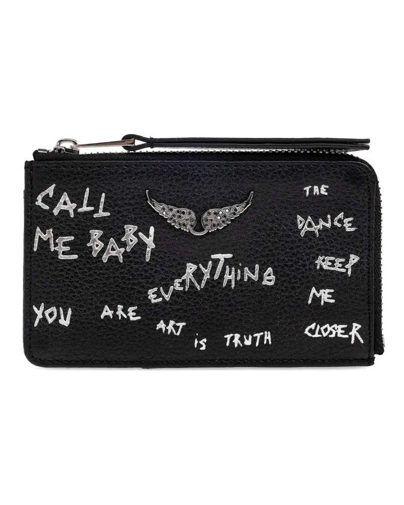 Zadig & Voltaire leather wallet - Schwarz Schwarz