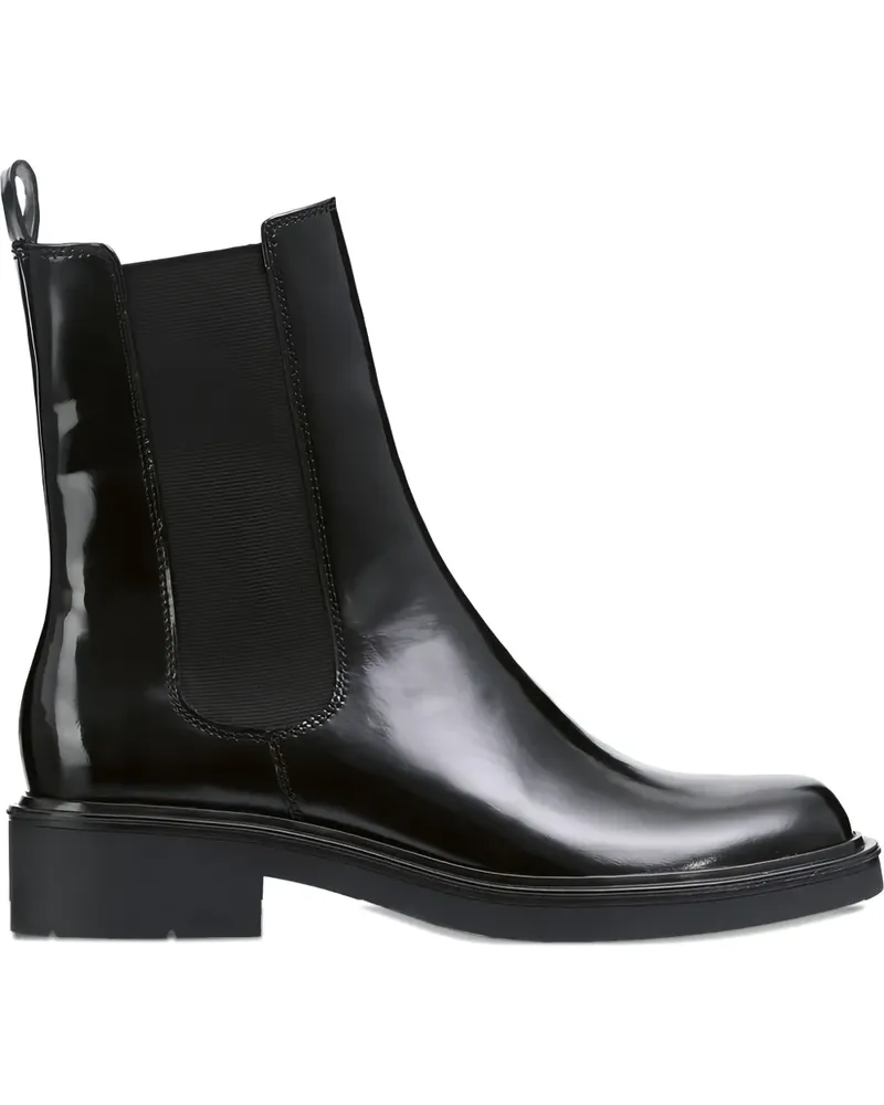 Högl Edward Chelsea-Boots aus Lackleder - Schwarz Schwarz