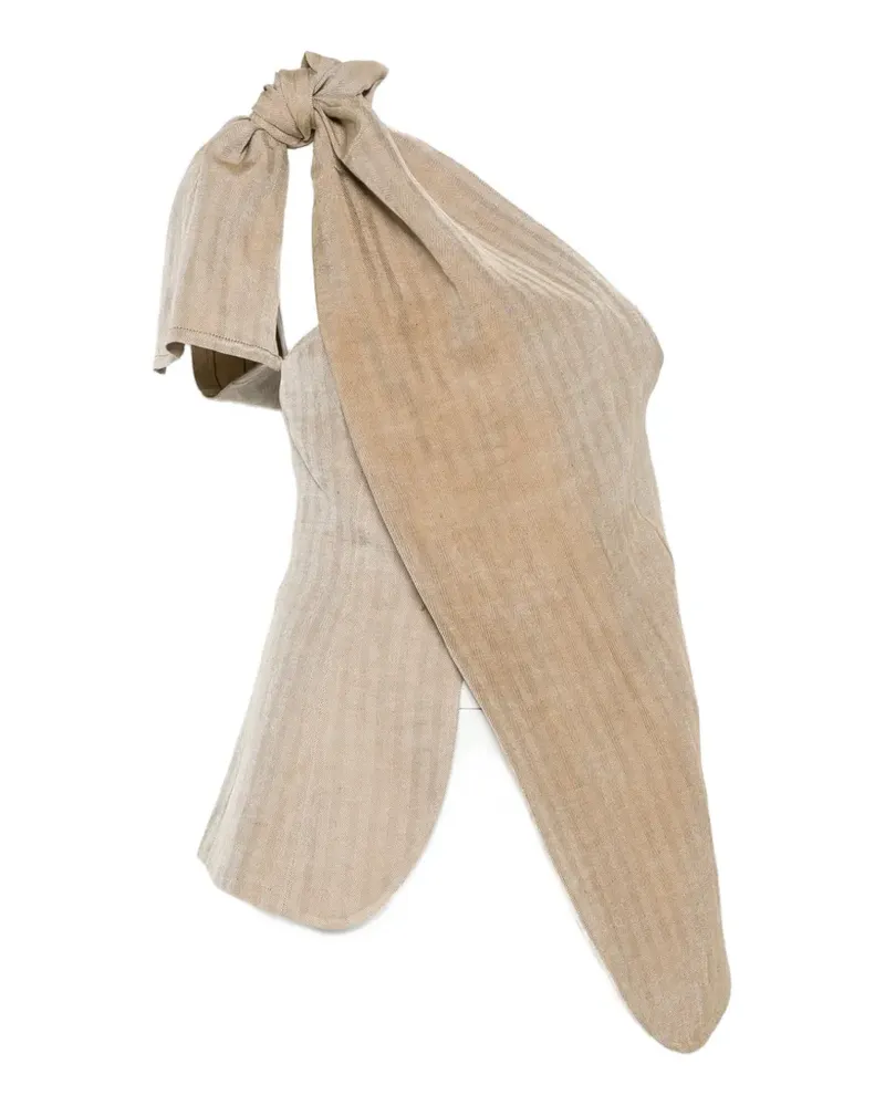 Uma Wang Kaeen one-shoulder waistcoat - Braun Braun