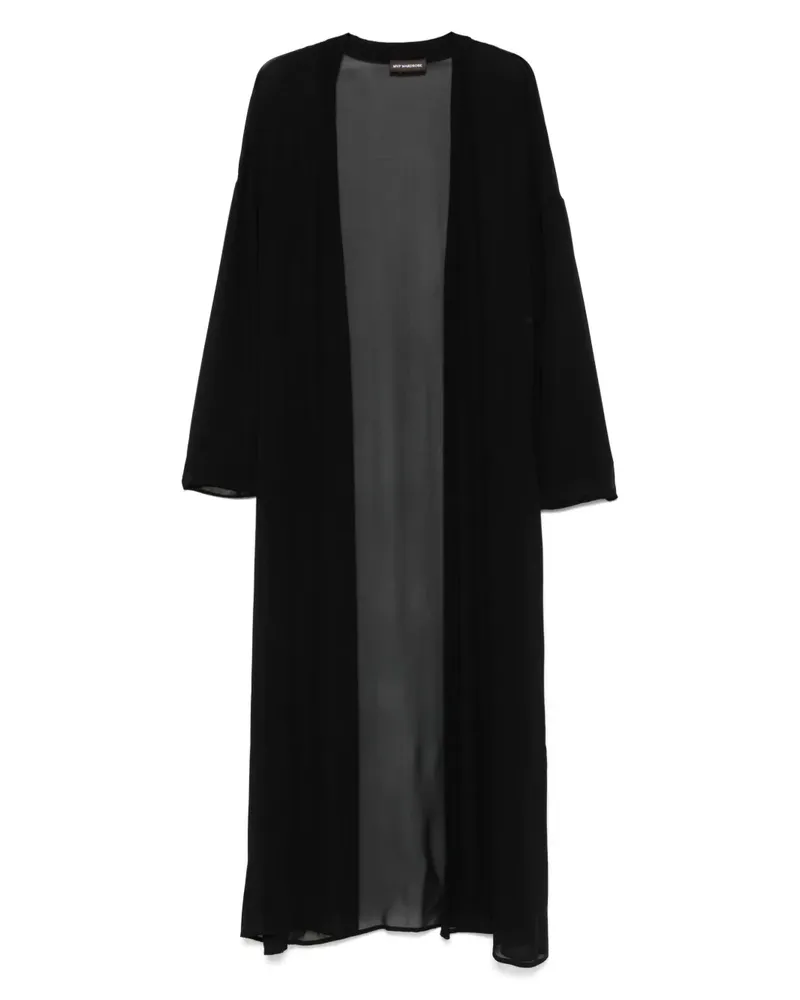 MVP Wardrobe Semi-transparenter Mantel - Schwarz Schwarz