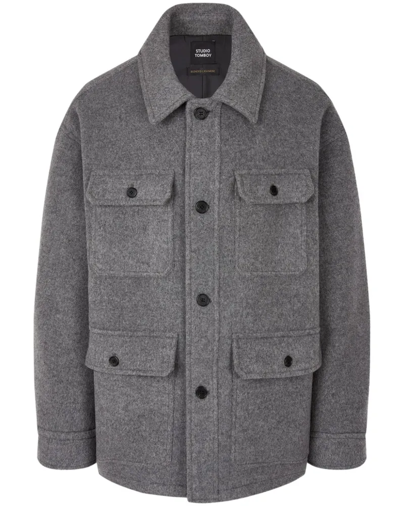 STUDIO TOMBOY Jacke aus Wolle - Grau Grau