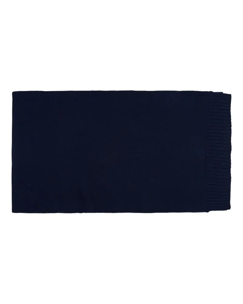 Jil Sander Schal aus Merinowolle - Blau Blau