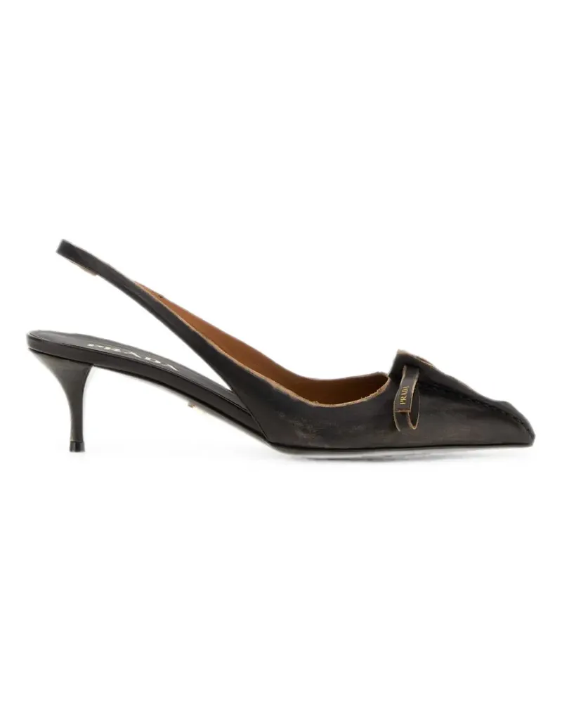 Prada bow-detail slingback pumps - Braun Braun