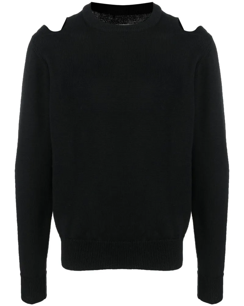 Jil Sander Pullover mit Cut-Outs - Schwarz Schwarz