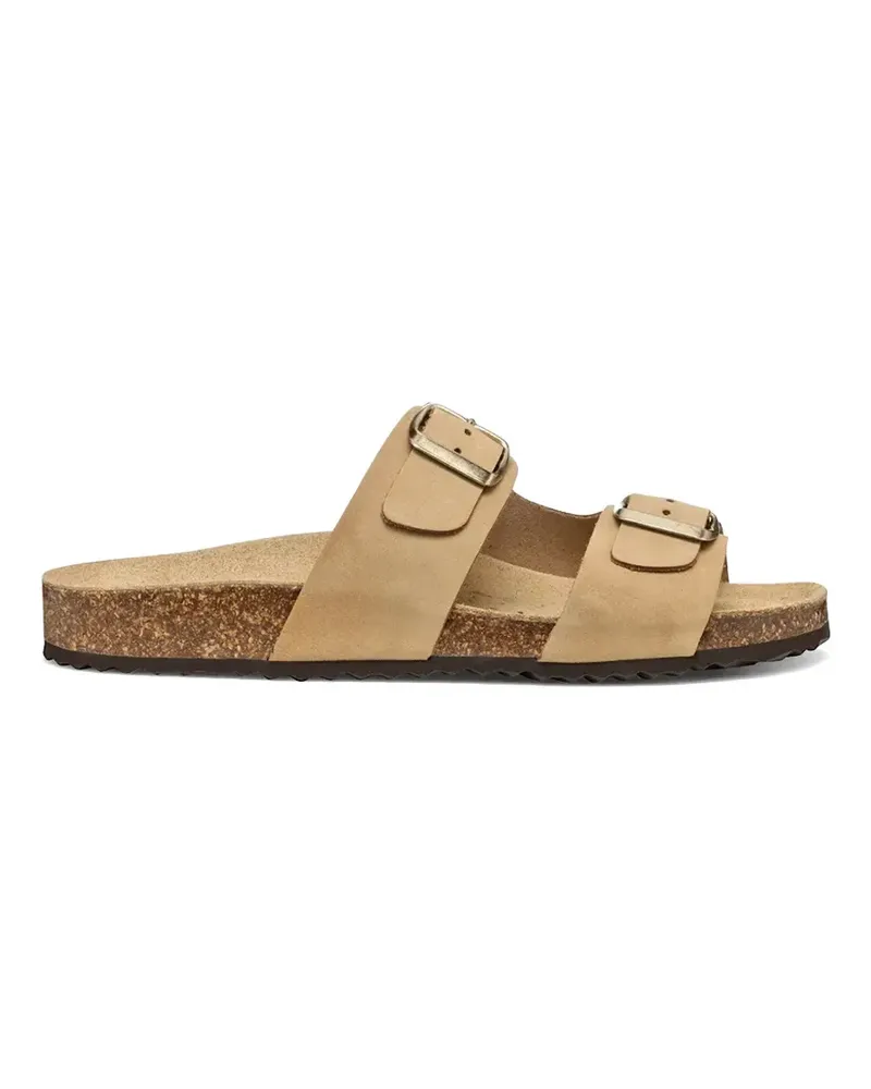 Geox buckle-fastening slides - Nude Nude