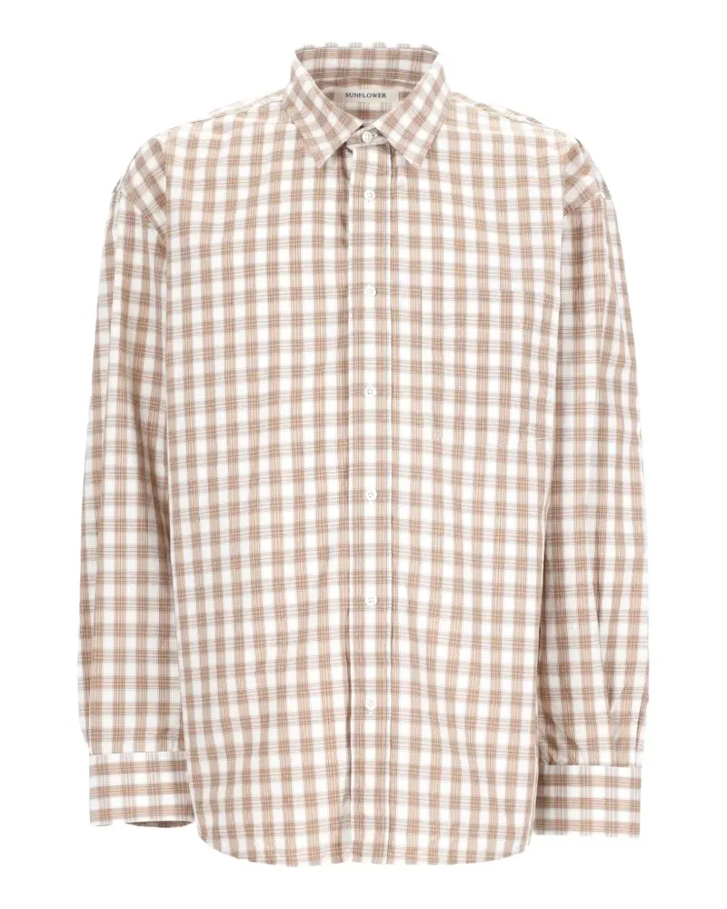 Sunflower checked cotton shirt - Weiß Weiß