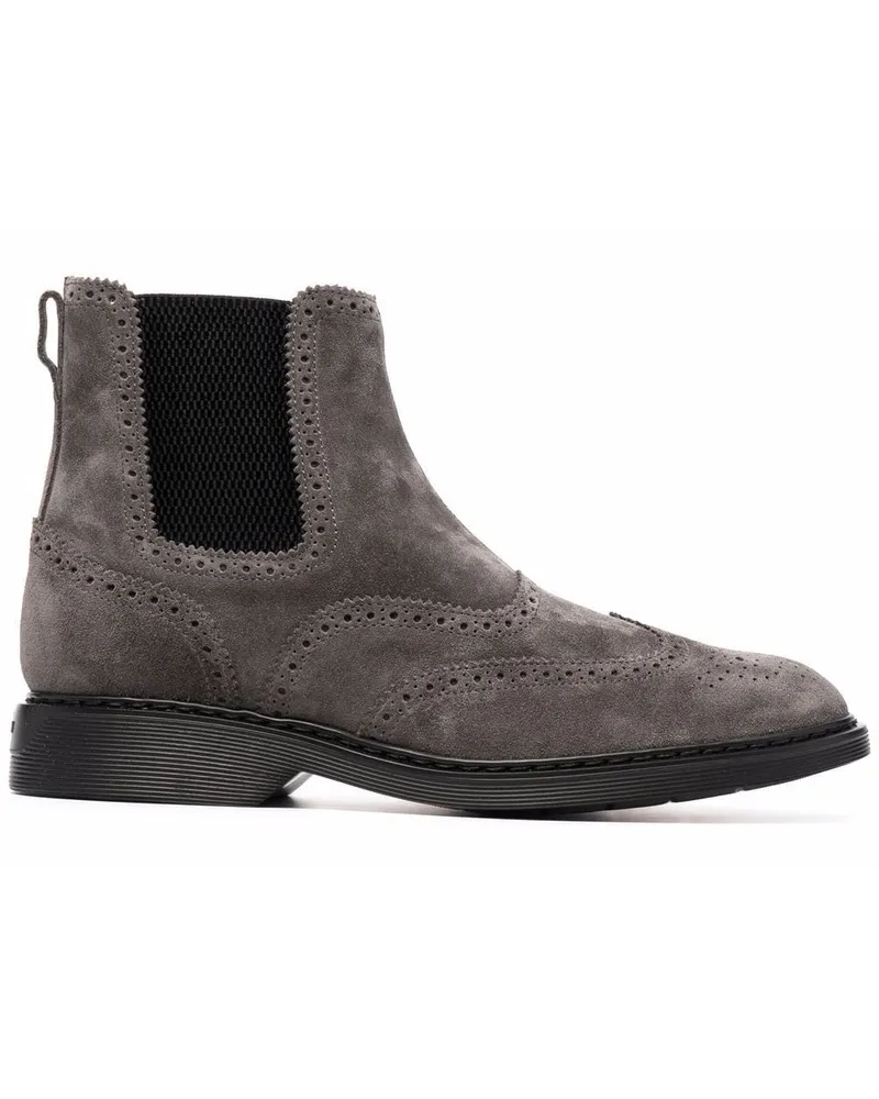 Hogan Klassische Chelsea-Boots - Grau Grau