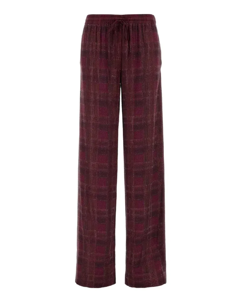 Ermanno Scervino Hose mit Karomuster - Rot Rot