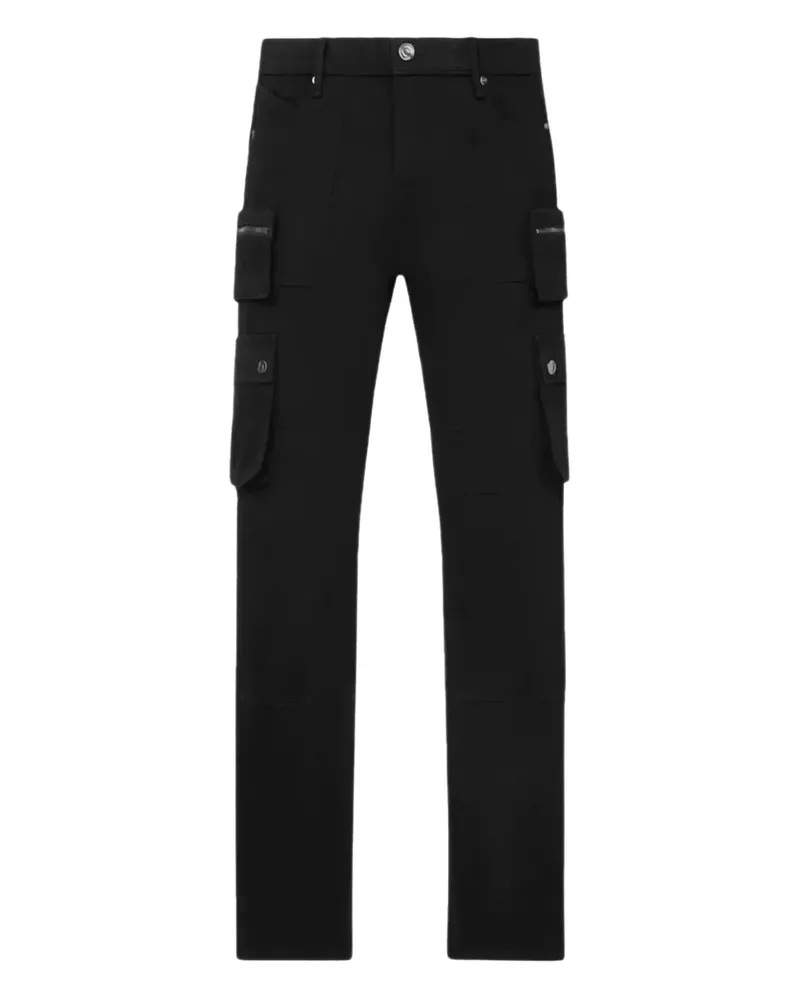 RTA Slate "Black" Cargo-Jeans - Schwarz Schwarz