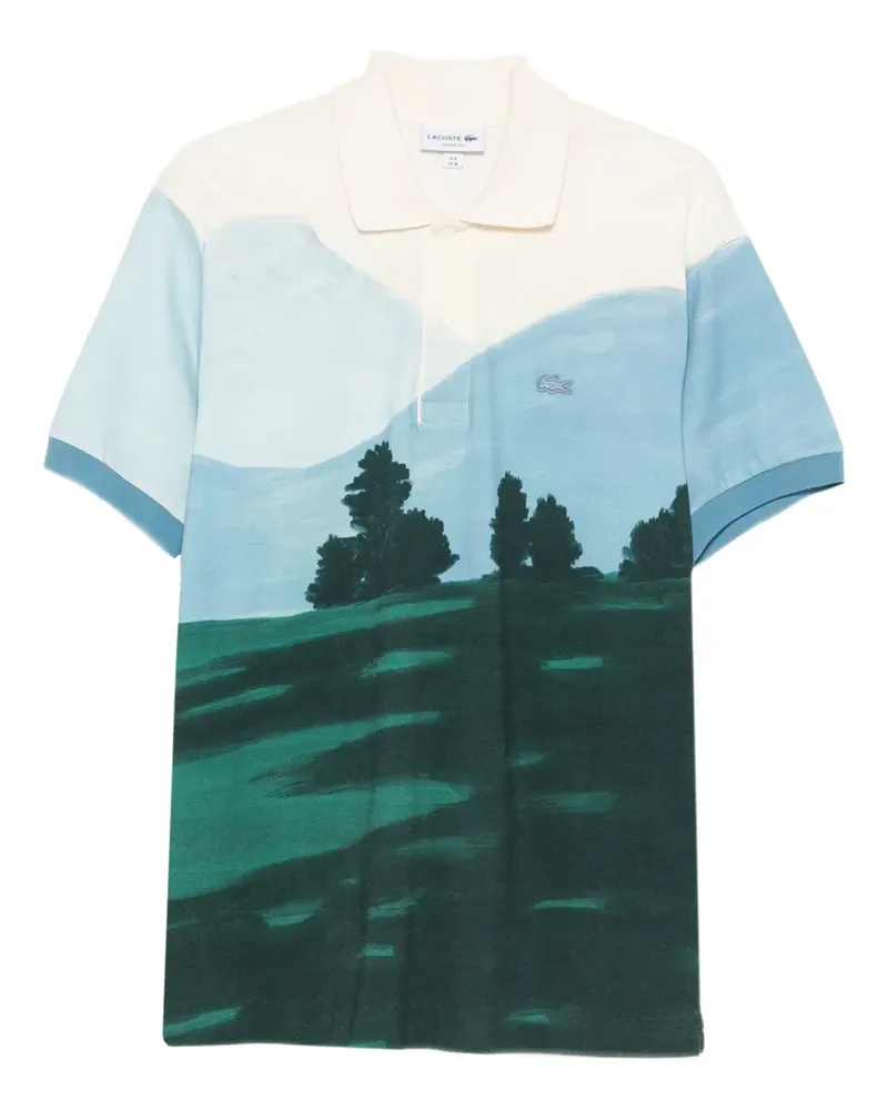 Lacoste Poloshirt mit Print - Nude Nude