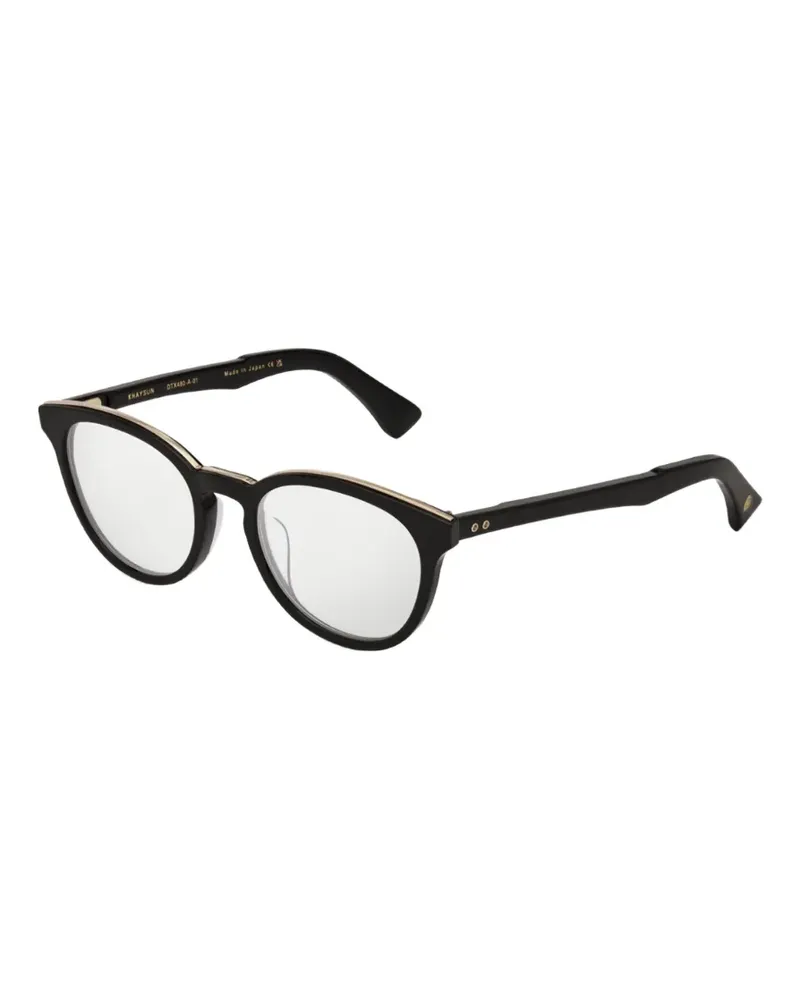 DITA Khaysun oval-frame glasses - Schwarz Schwarz