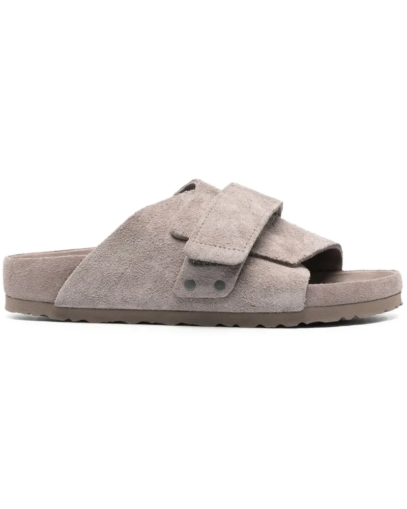 Birkenstock Kyoto Pantoletten aus Wildleder - Nude Nude