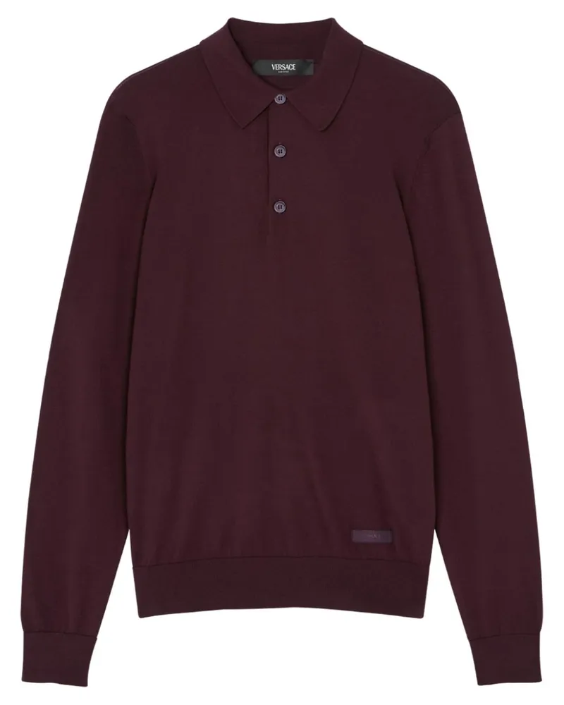 Versace Poloshirt aus Seide - Rot Rot