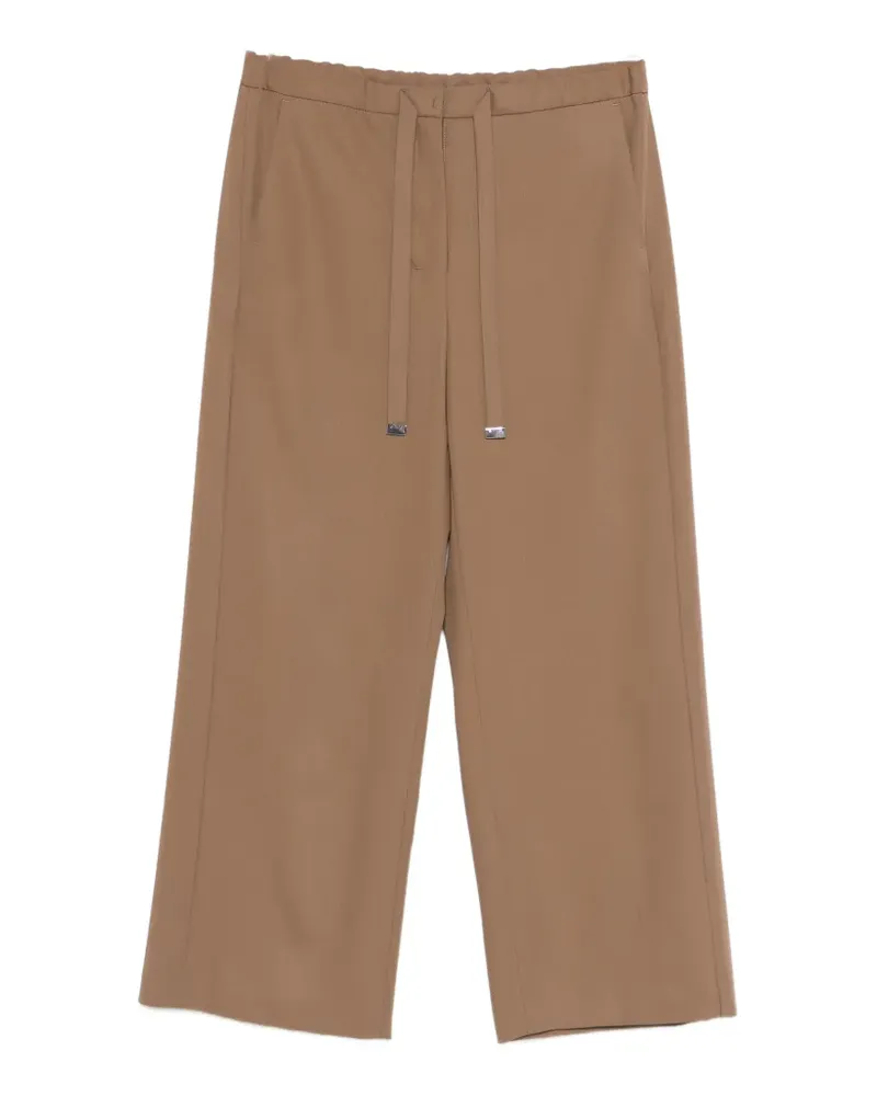 Max Mara Hose mit Kordelzug - Braun Braun