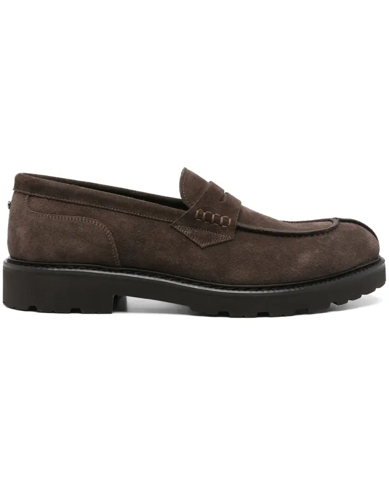 Canali Penny-Loafer aus Wildleder - Braun Braun