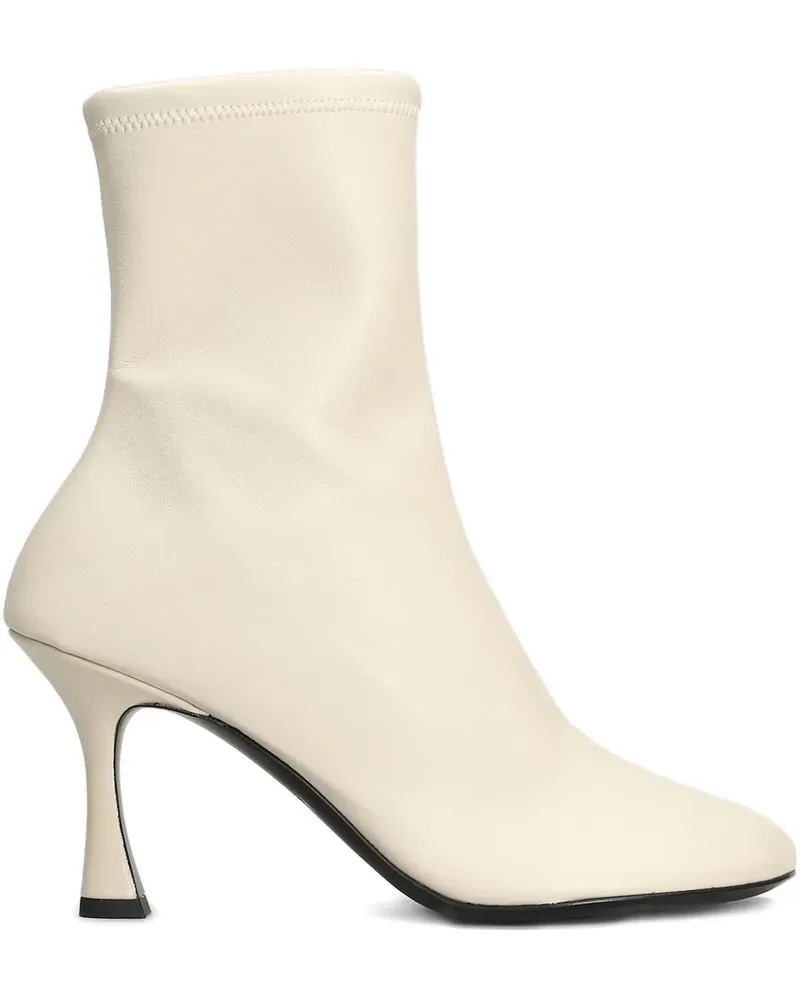 3JUIN Sock-Boots aus Leder - Nude Nude