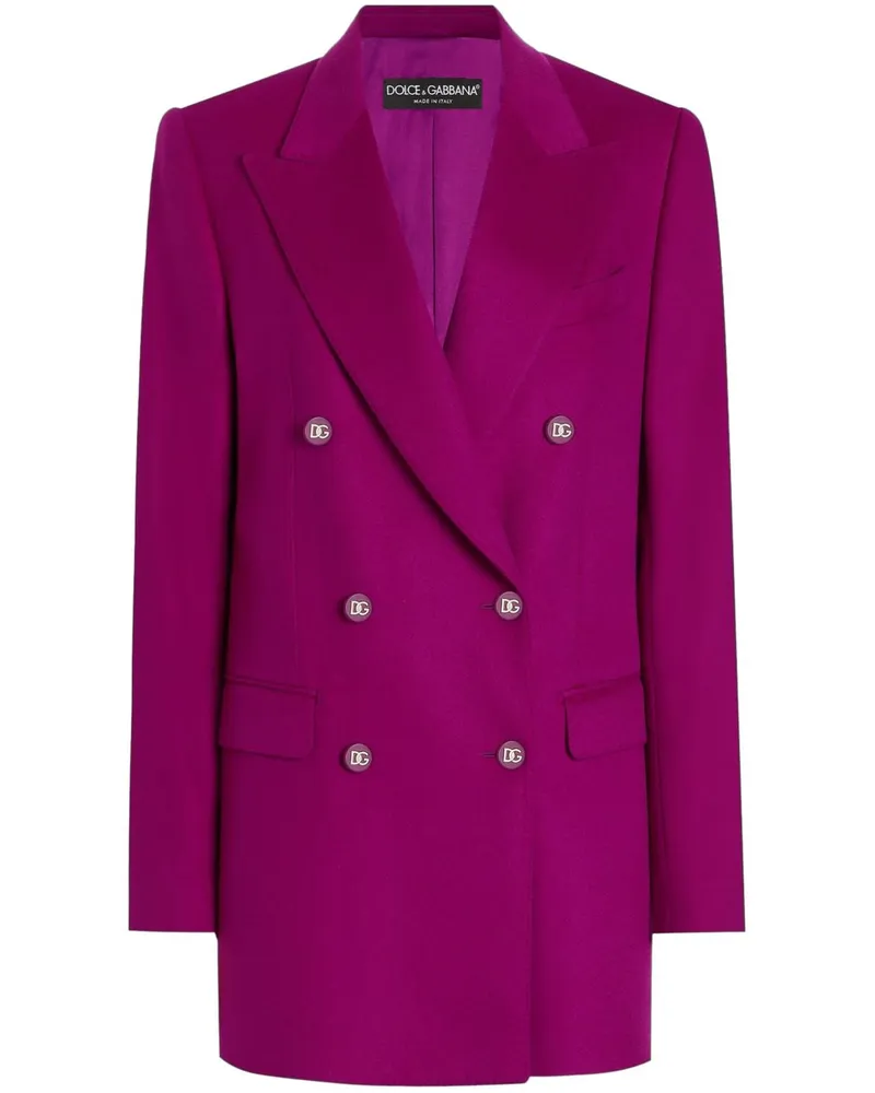 Dolce & Gabbana Blazer aus Krepp - Rosa Rosa