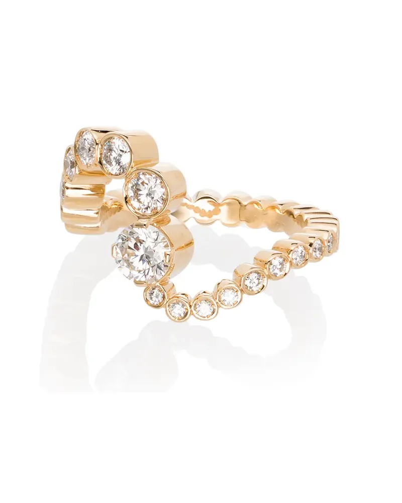 Sophie Bille Brahe 18kt 'Ocean Ensemble' Goldring mit Diamanten - YELLOW GOLD Yellow