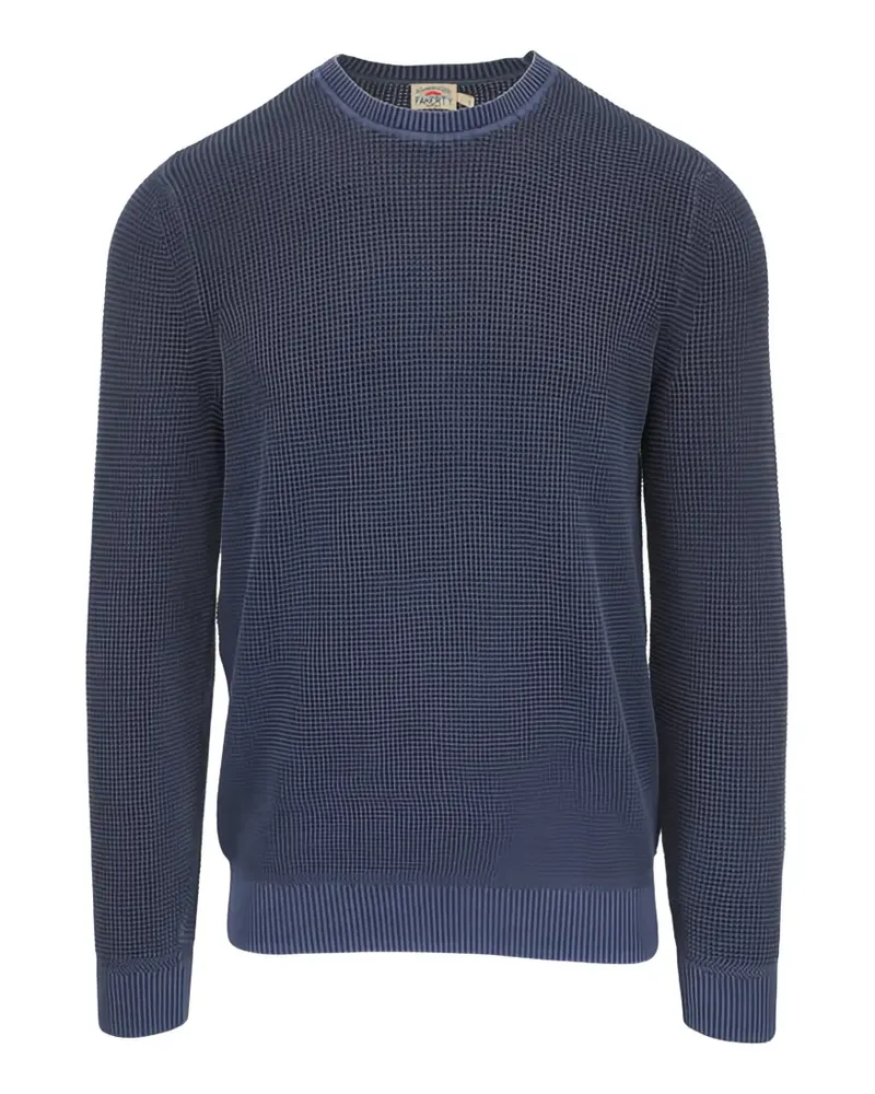 Faherty crewneck long-sleeve knitted sweater - Blau Blau