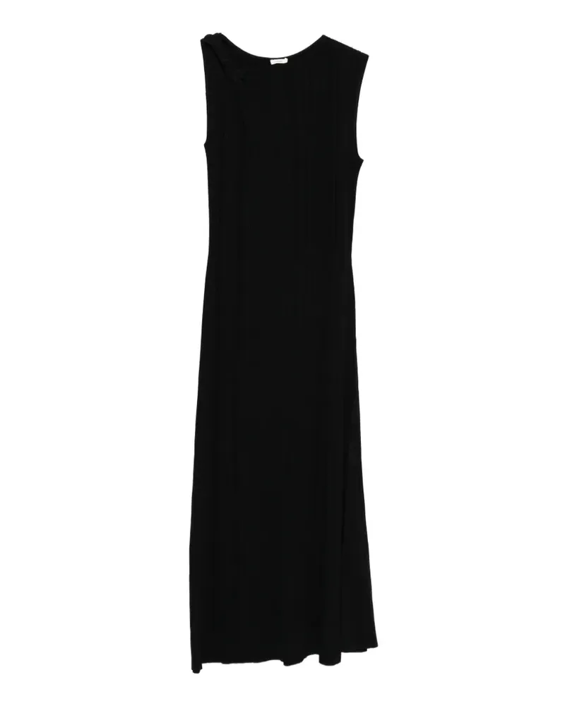 Joseph Plissiertes Arty Strick-Midikleid - Schwarz Schwarz