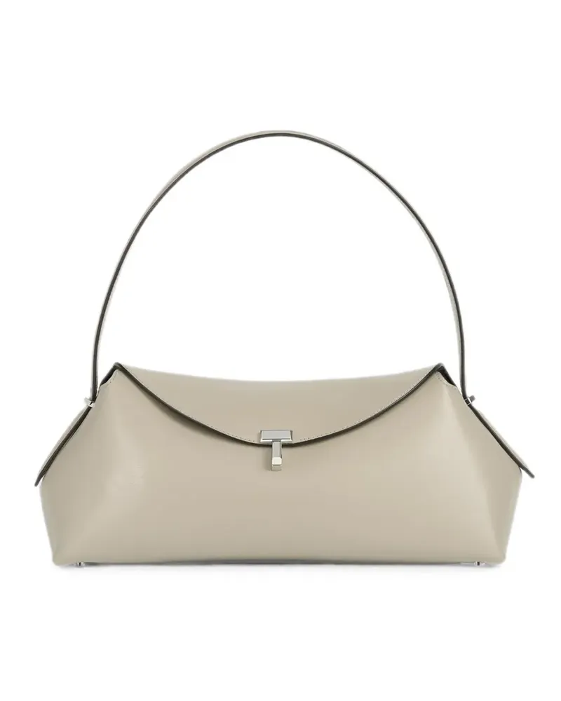 Totême T-Lock leather shoulder bag - Nude Nude
