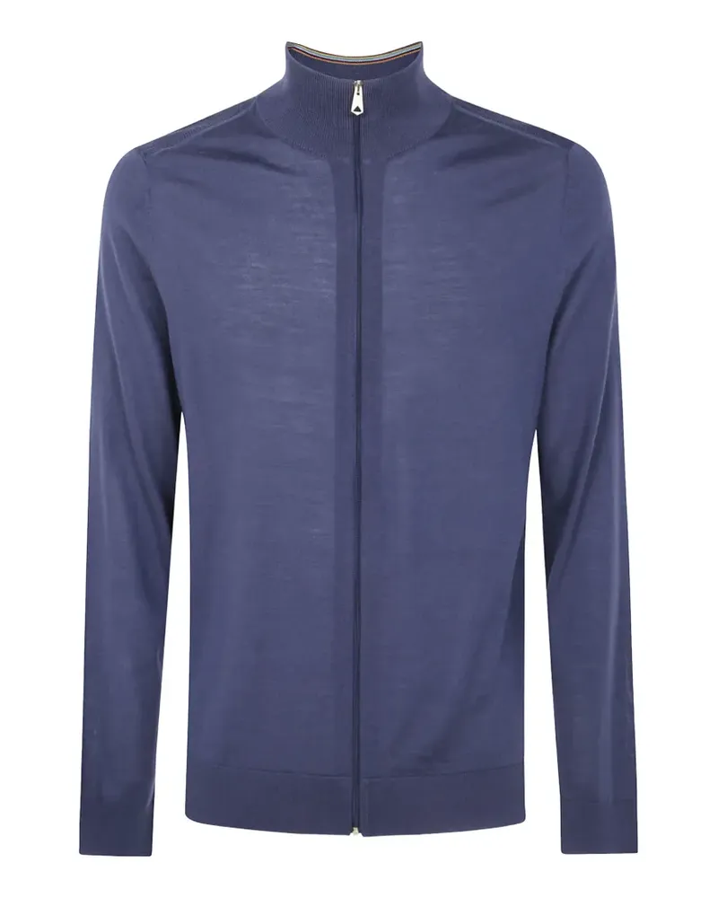 Paul Smith zip-up merino sweater - Blau Blau