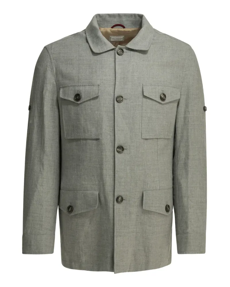 Brunello Cucinelli Jacke mit Klappentasche - Braun Braun
