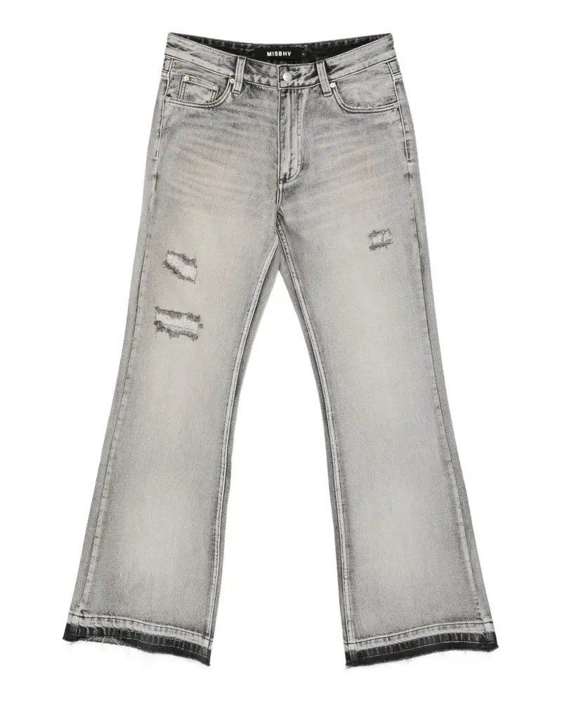 MISBHV distressed bootcut jeans - Grau Grau