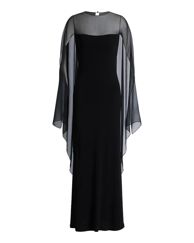 Alberta Ferretti Kleid im Layering-Look - Schwarz Schwarz