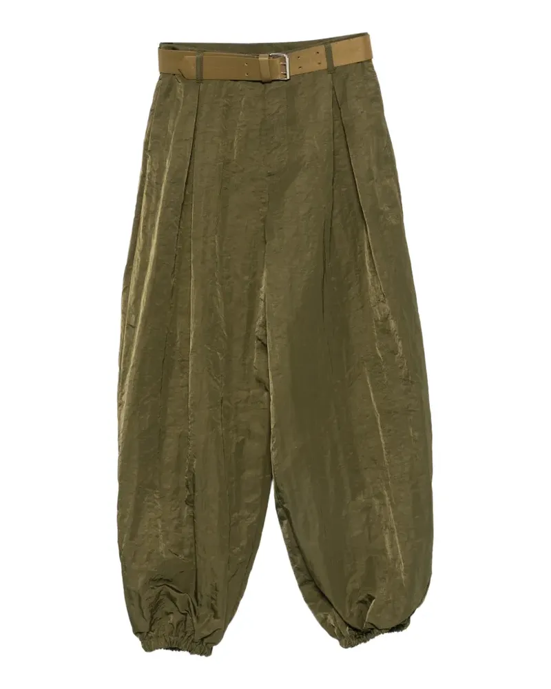 IMPERIAL Plissierte Hose mit Gürtel - Grün Grün
