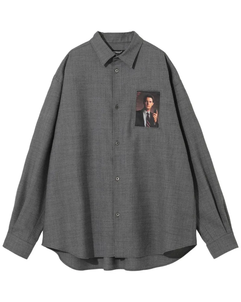 Undercover Hemd mit Twin Peaks-Print - Grau Grau