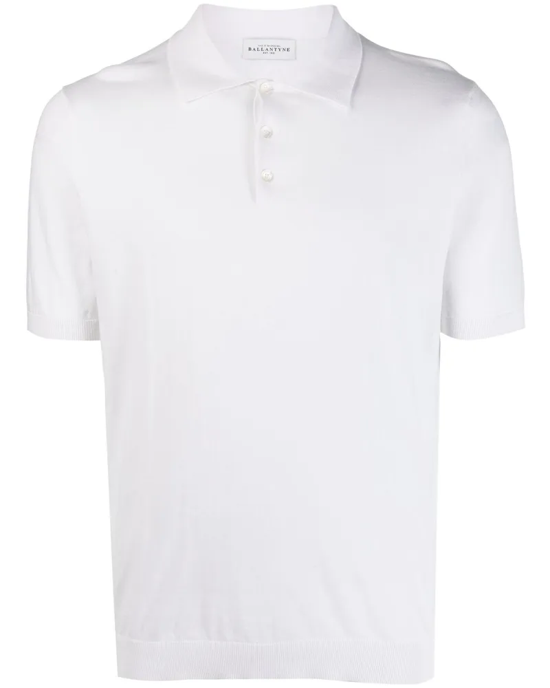 Ballantyne Klassisches Poloshirt - Weiß Weiß