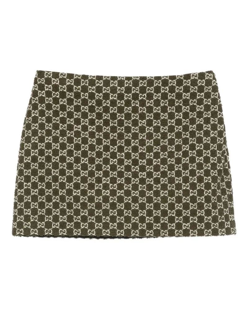 Gucci Minirock mit Monogramm - Grün Grün