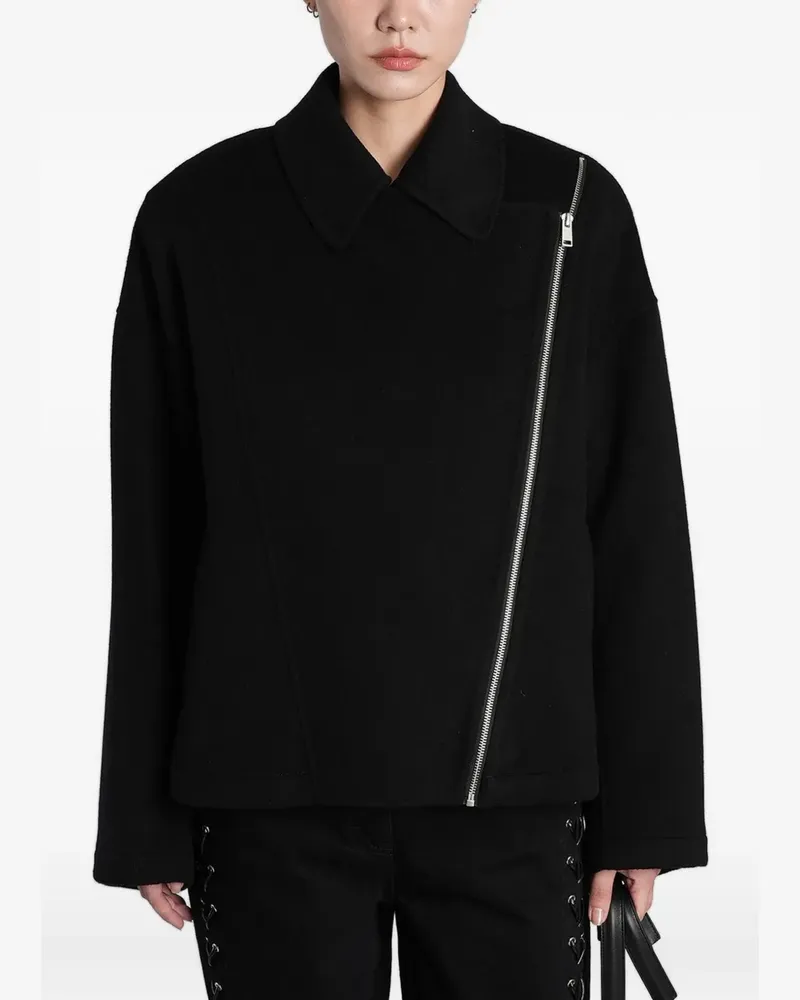 IRO Ampstack asymmetric zip-fastening jacket - Schwarz Schwarz