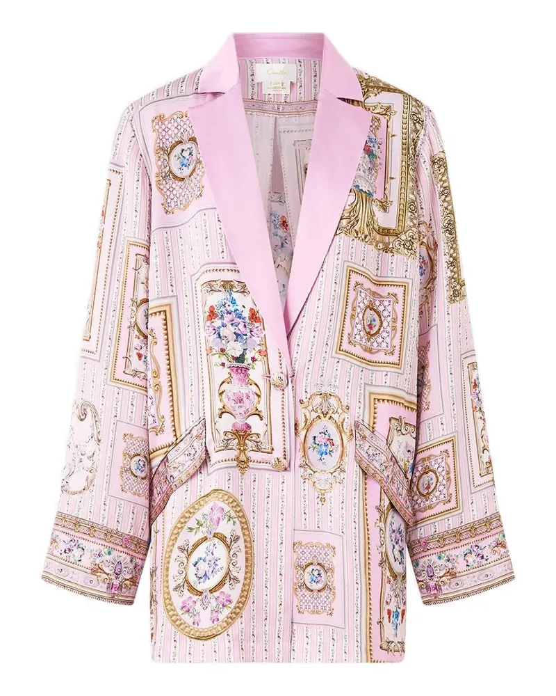 Camilla relaxed floral jacket - Rosa Rosa
