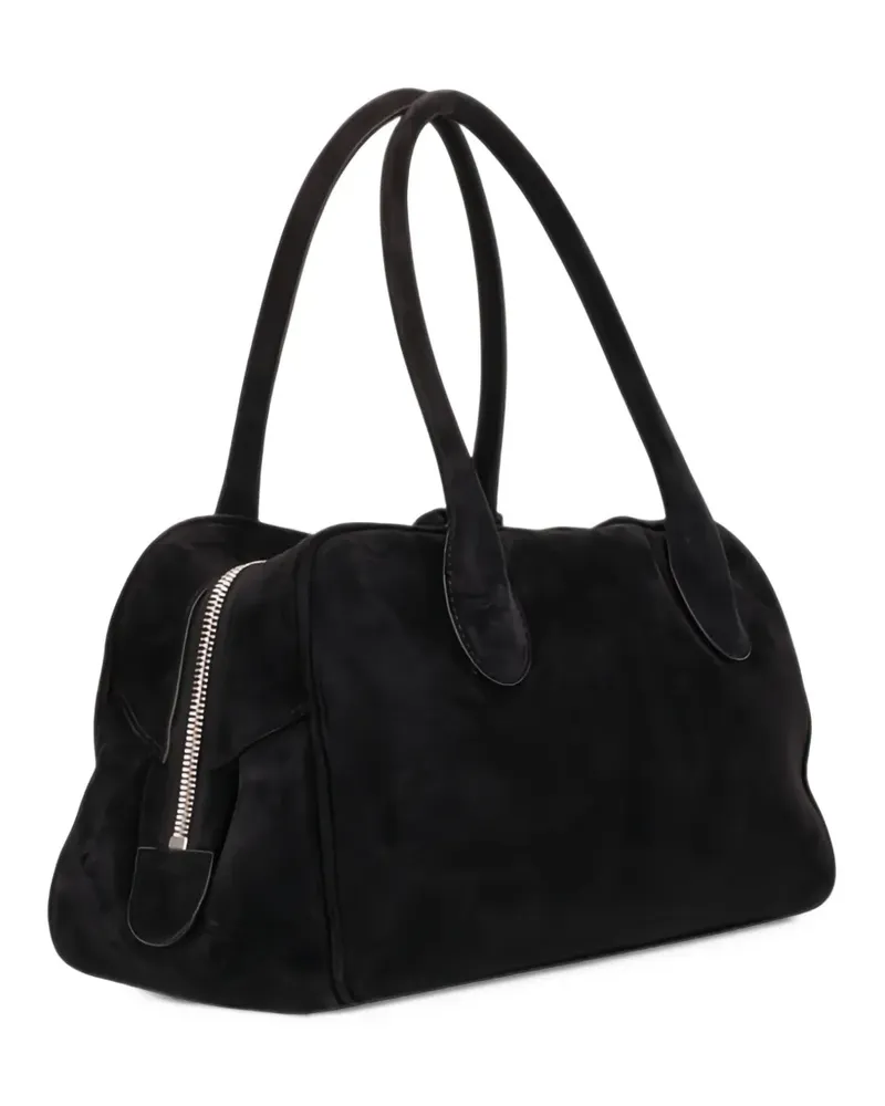 Magda Butrym Brigitte suede tote bag - Schwarz Schwarz