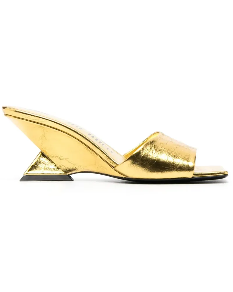 ATTICO Metallische Romy Mules 70mm - Gold Gold